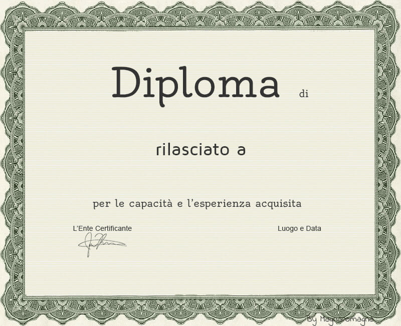 Old style certificate